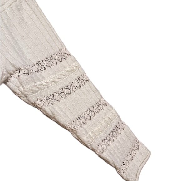 Zara Cream Oversized Laced Sweater - Picture 3 of 4